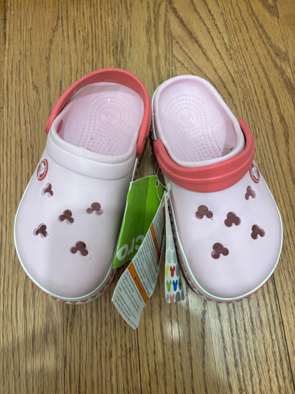 NWT Crocs Kids Pink Slip-On Sandals - Picture 2 of 6